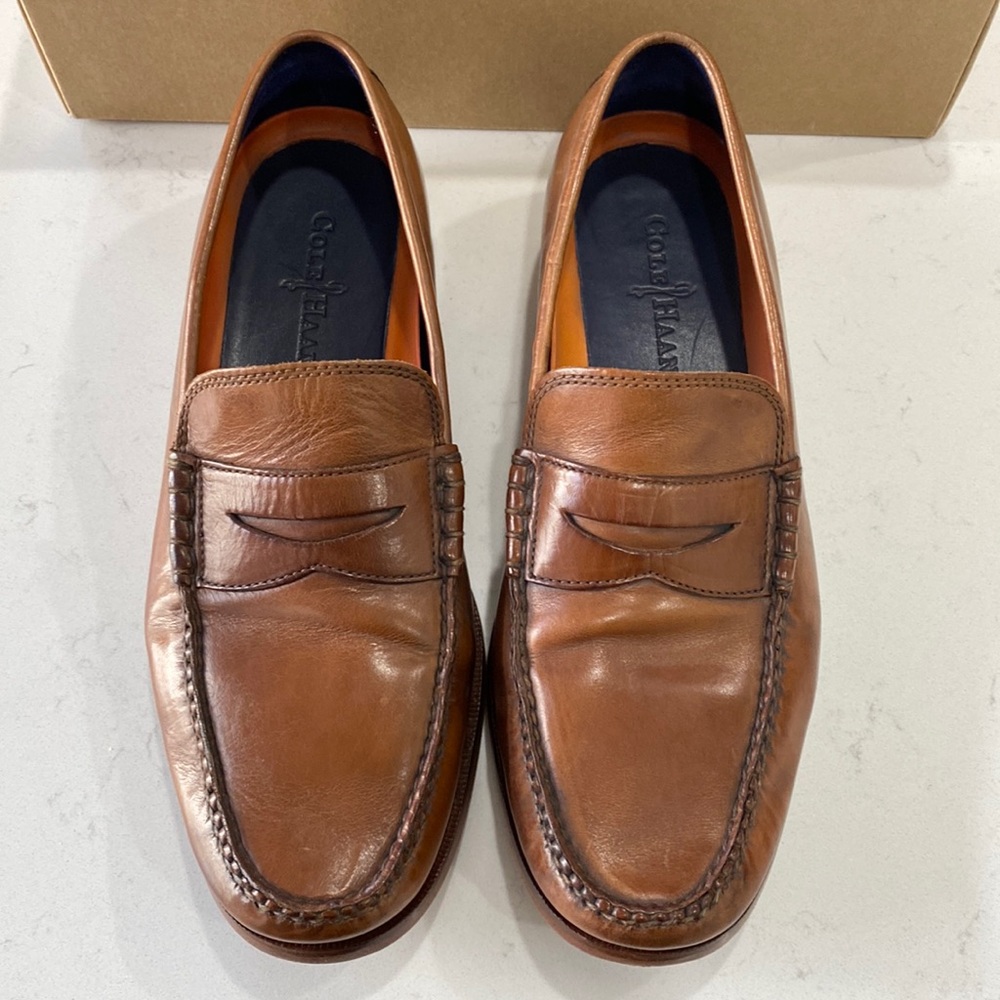 Men’s Cole Haan Hudson Penny Loafer’s, size 9.5M, brown